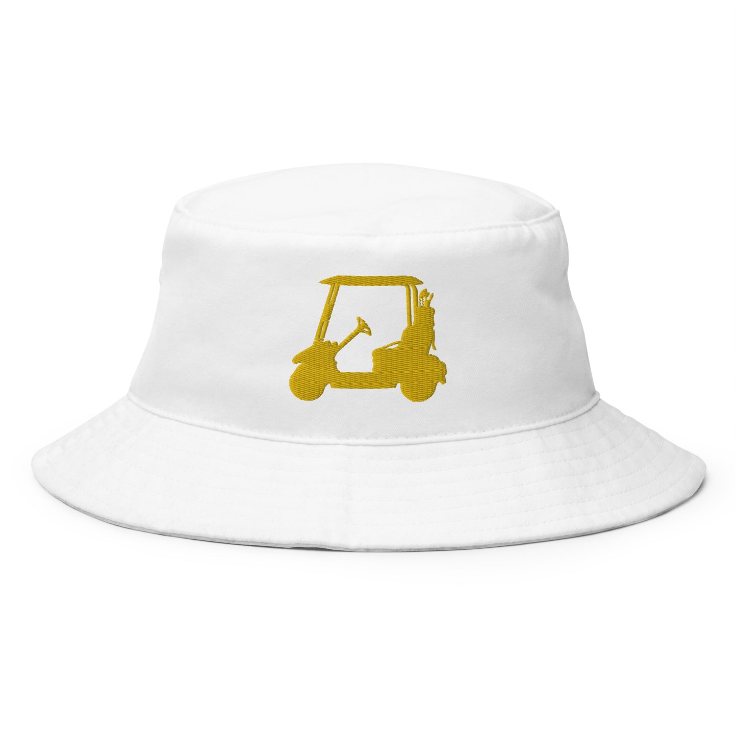Golf Cart in Golf Bucket Hat