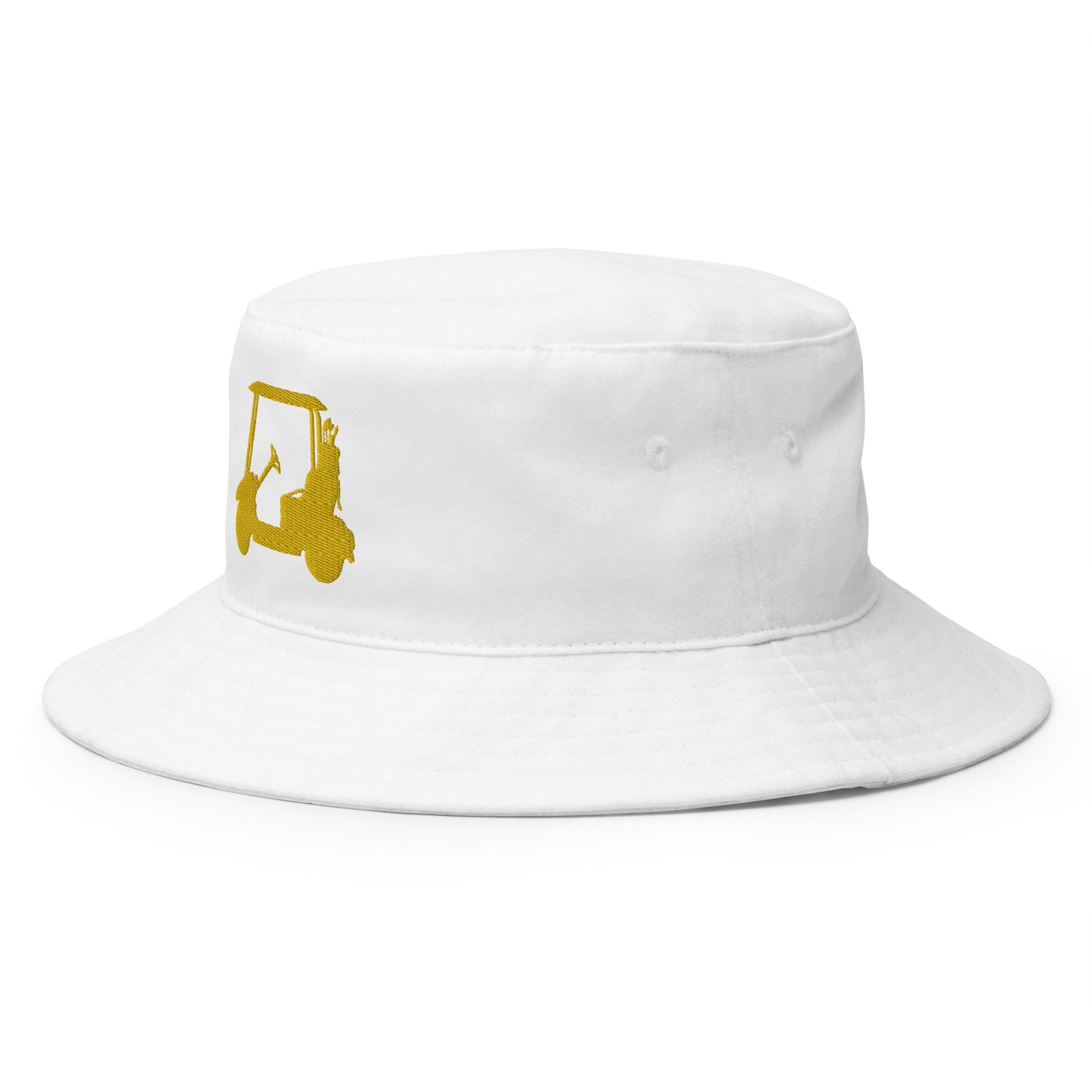 Golf Cart in Golf Bucket Hat