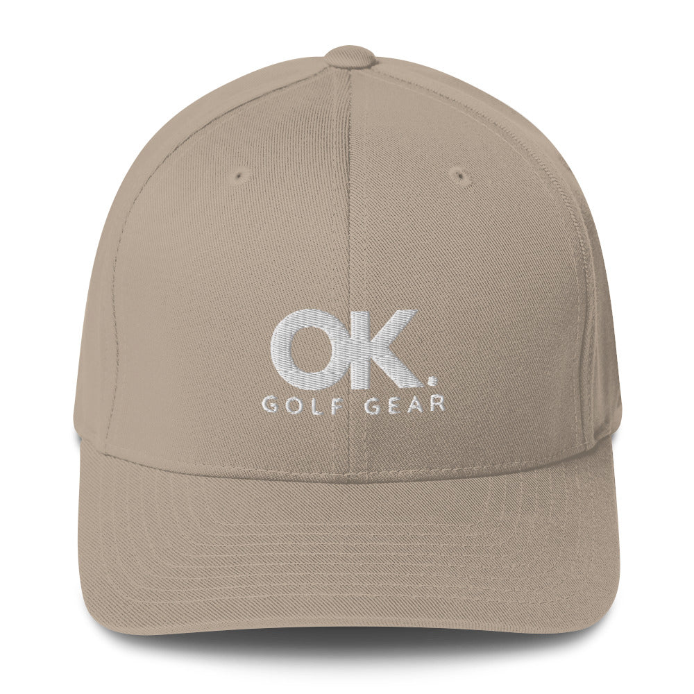Ok Golf Gear in White Athletic Cap