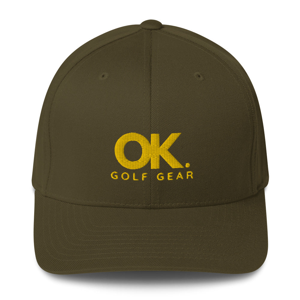 Ok Golf Gear in Gold Athletic Cap