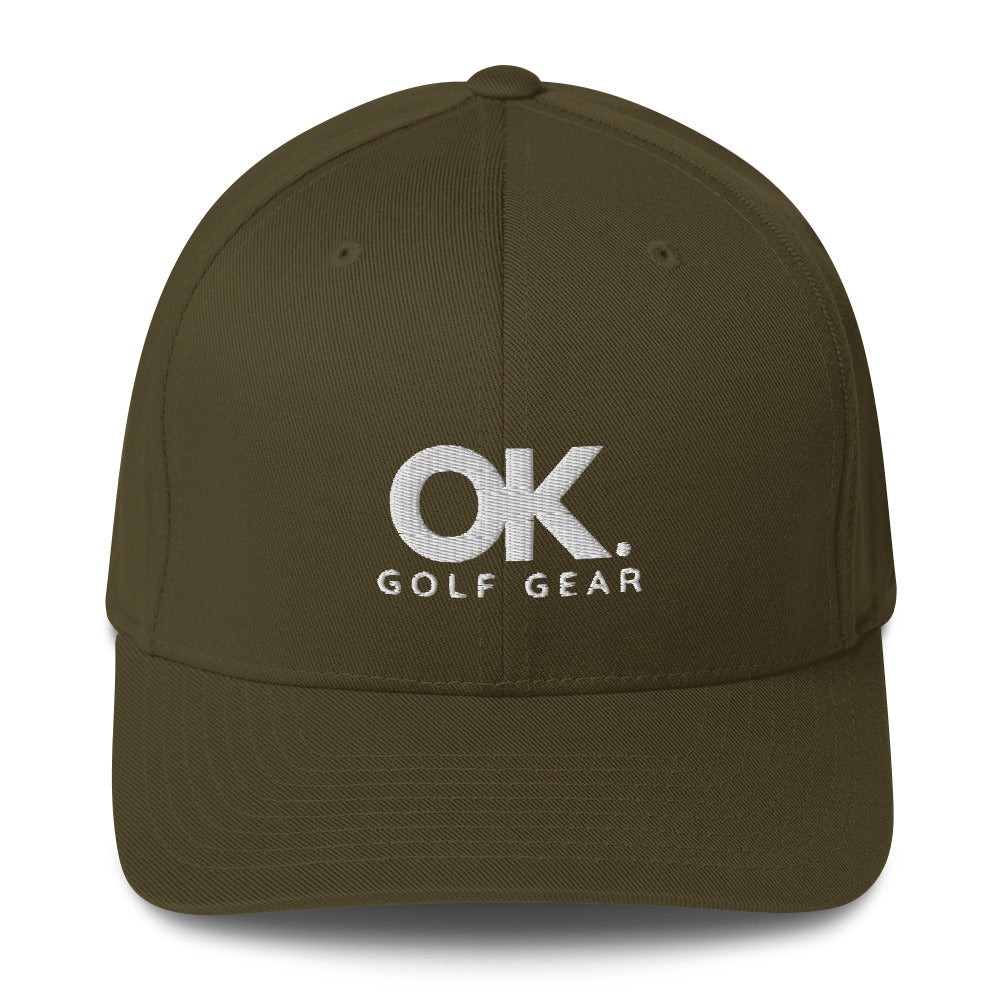 Ok Golf Gear in White Athletic Cap